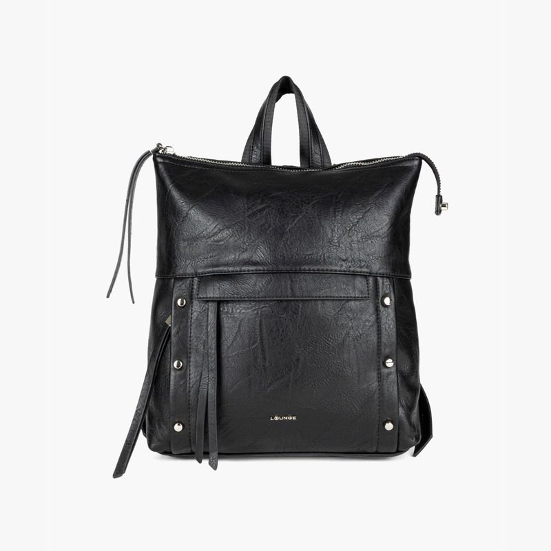 LOUNGE - Mochila Mujer Tachas Plateado