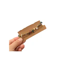 GENERICO - Pulsera de color combinado con diseño de piedra