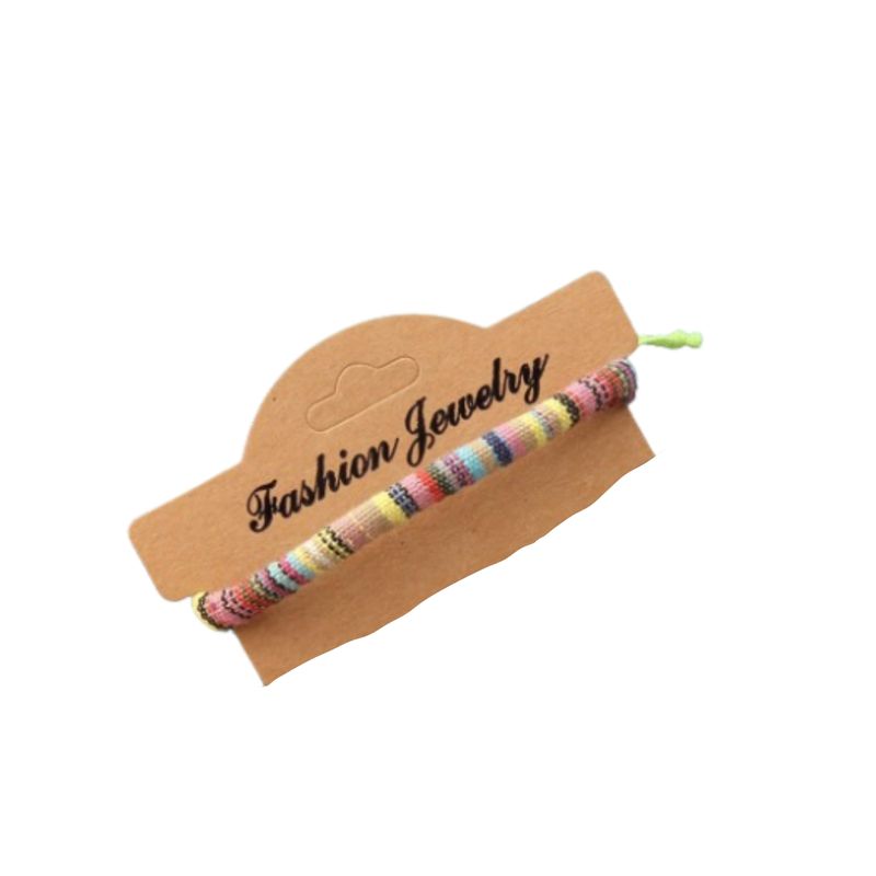GENERICO - Pulsera de color combinado con diseño de piedra