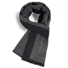 TIOZONEY - Bufanda de cuadros en bloques de color para hombre