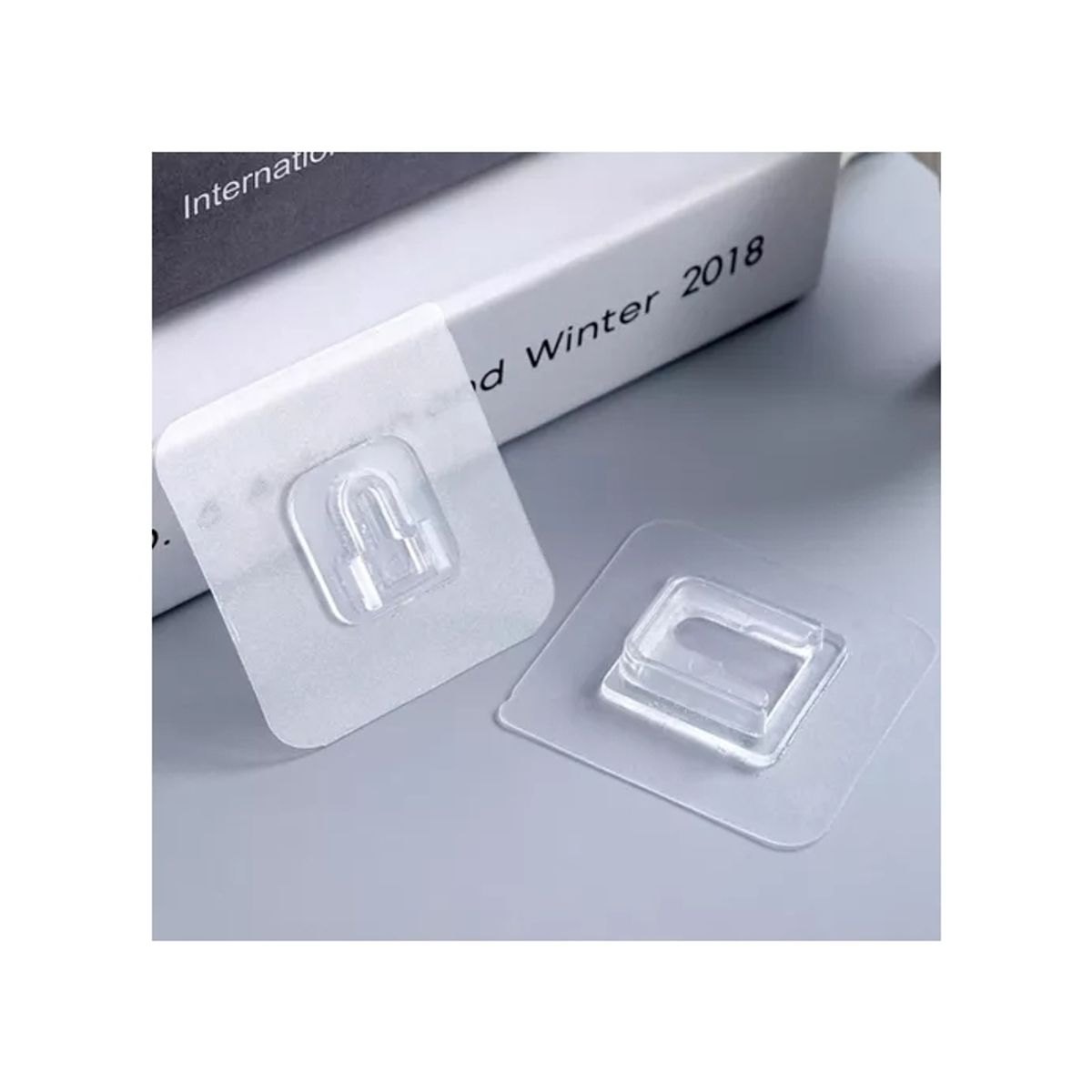 GENERICO - Pack 10 Pares Ganchos De Pared Adhesivos De Doble Cara