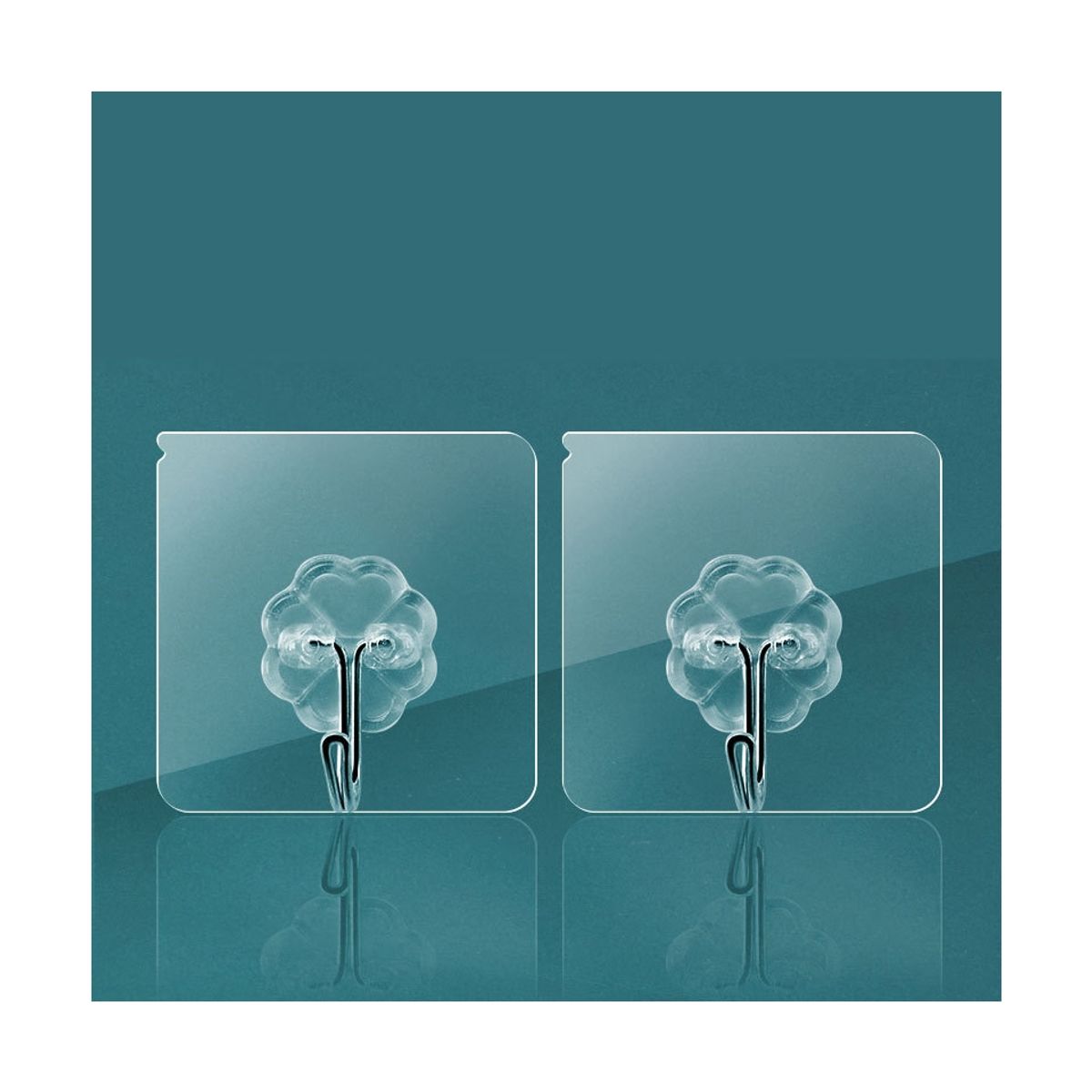 GENERICO - Pack 10 Unidades Gancho Para Pared / Metálico Con Adhesivo