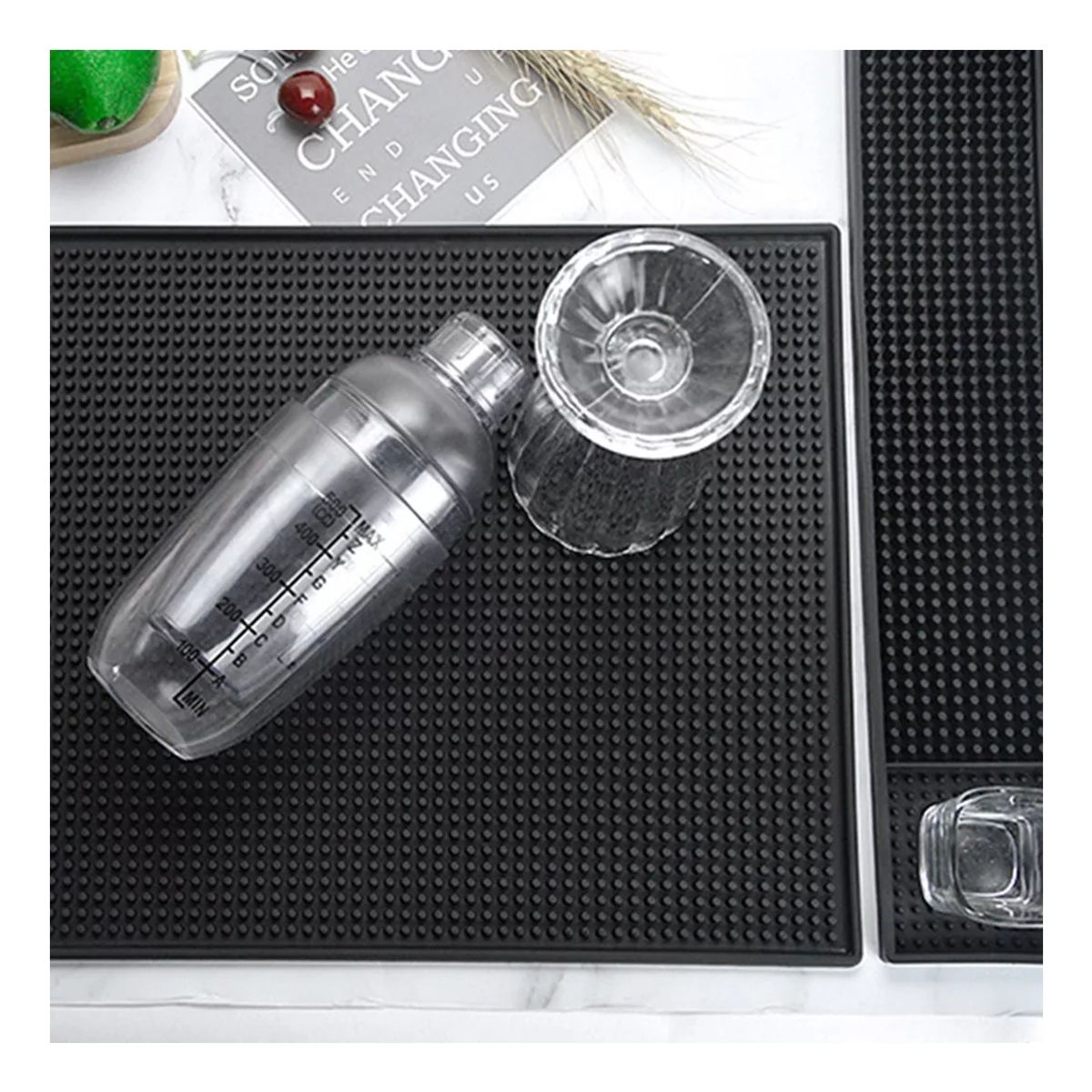 GENERICO - Alfombrilla Goma Barmat Barra Bar Cafetería Barista 60x8 Cm