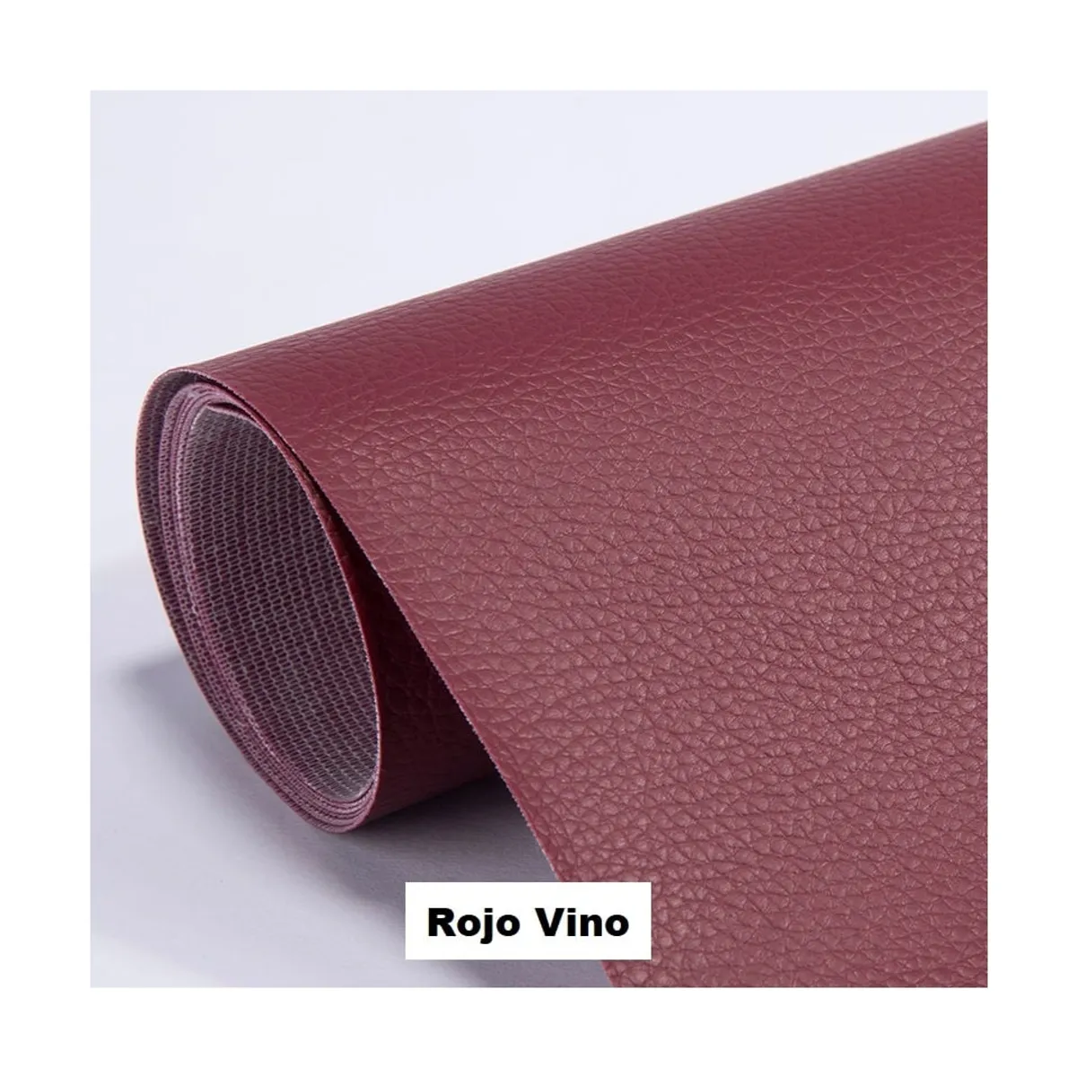 GENERICO - Parche Adhesivo Cuero Impermeable 30x20 Rojo Vino Reparación