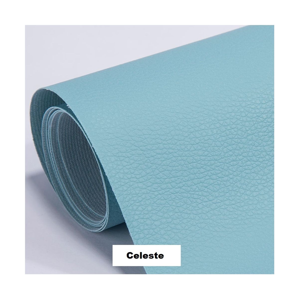 GENERICO - Parche Adhesivo Cuero Impermeable 30x20 Celeste Reparación