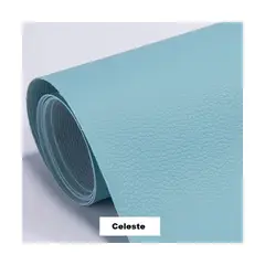 GENERICO - Parche Adhesivo Cuero Impermeable 30x20 Celeste Reparación