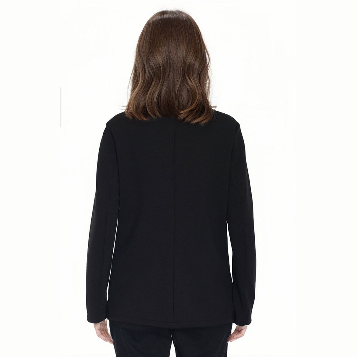 FASHION'S PARK - Blazer Mujer Con Tapeta En Bolsillo Negro Fashion's Park