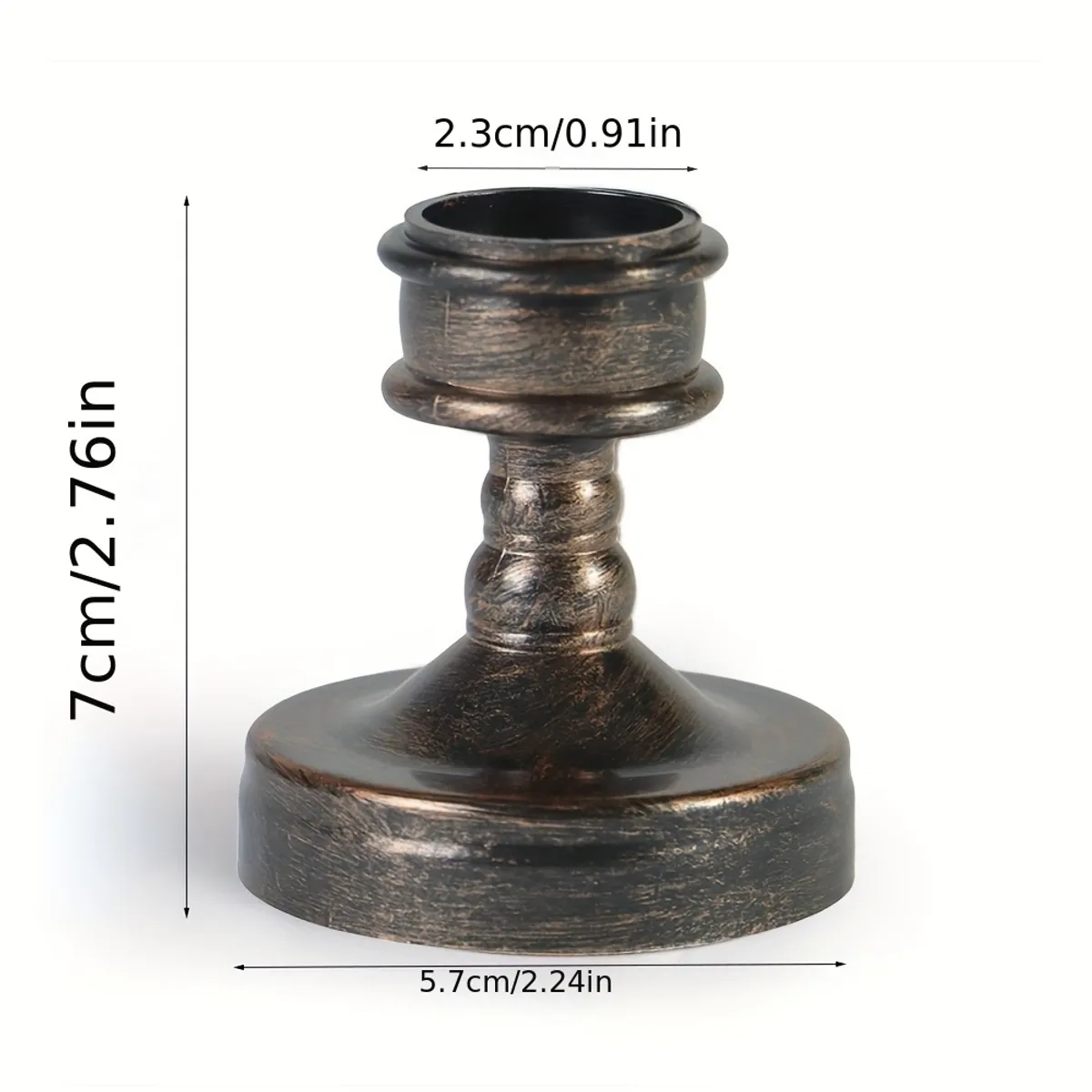 VATYERTY - 4 pcs Candelabro galvanizado de poste largo