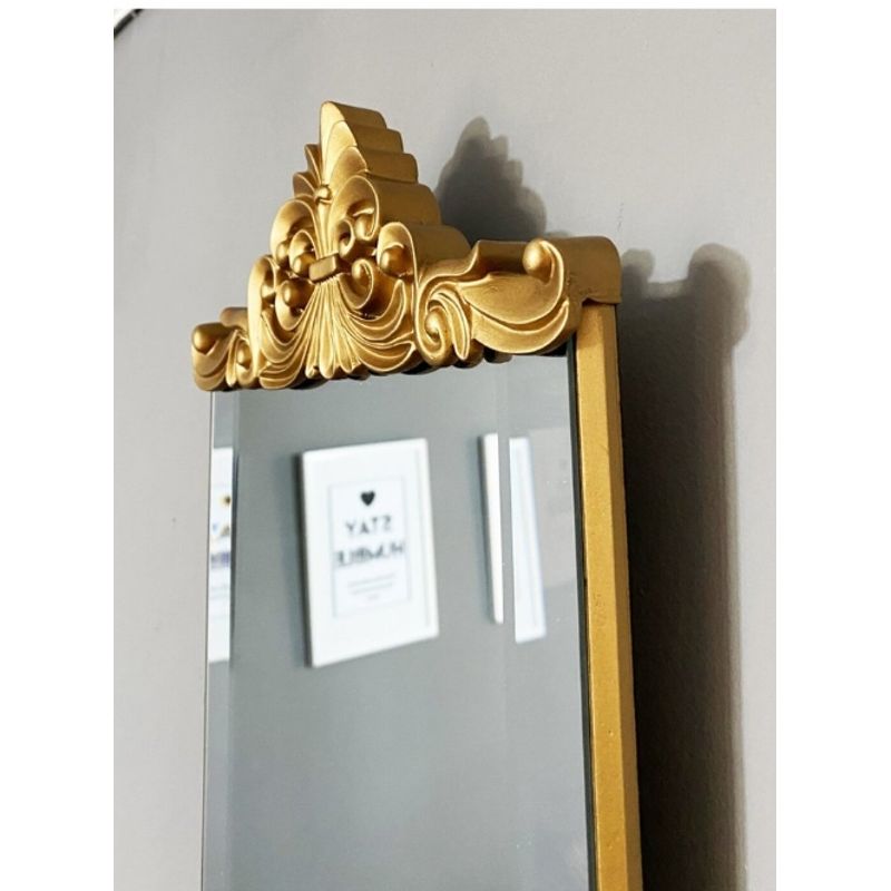 GENERICO - ESPEJO DORADO DELGADO TALLADO DECORACION 67x22 CYBER DESCUENTOS