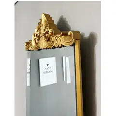 GENERICO - ESPEJO DORADO DELGADO TALLADO DECORACION 67x22 CYBER DESCUENTOS