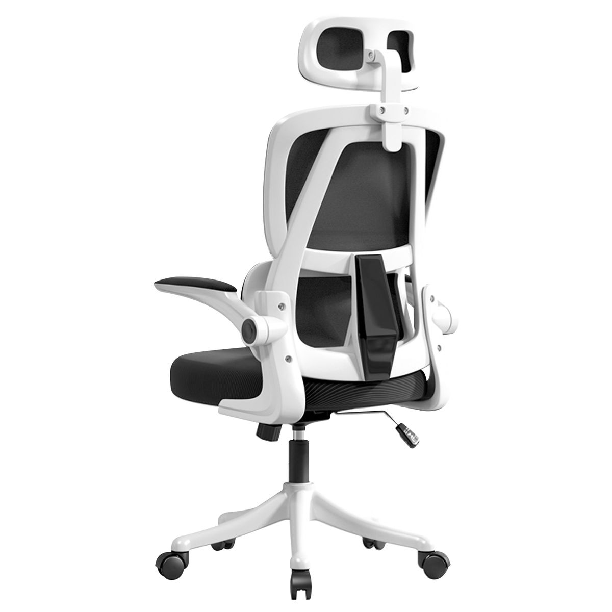 VIDITA - Silla De Oficina Escritorio Ergonómico Soporte Lumbar Elástico Blanco
