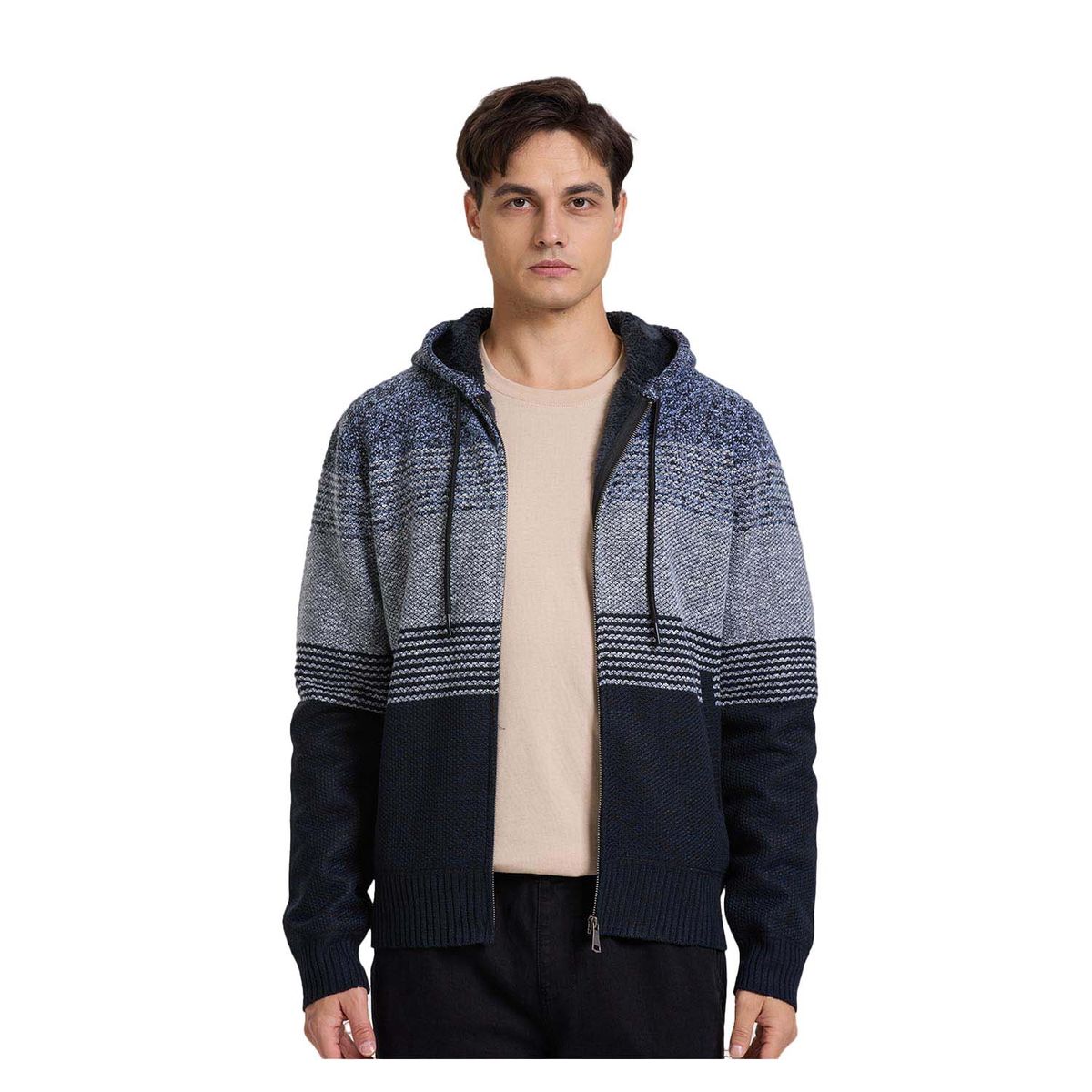 FASHION'S PARK - Sweater Hombre Bloque Negro Fashion's Park