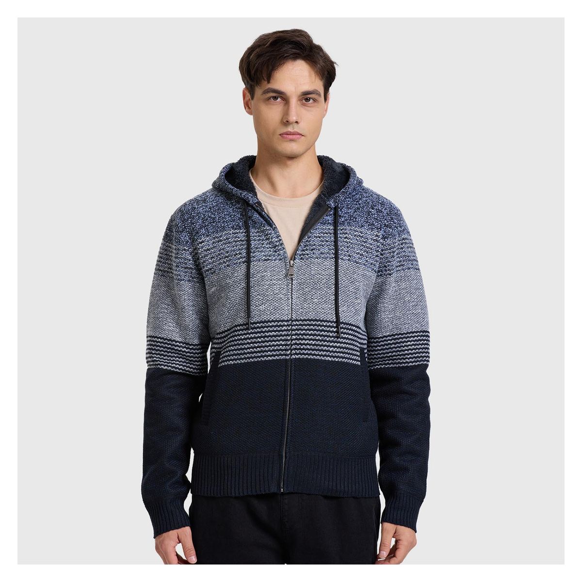 FASHION'S PARK - Sweater Hombre Bloque Negro Fashion's Park