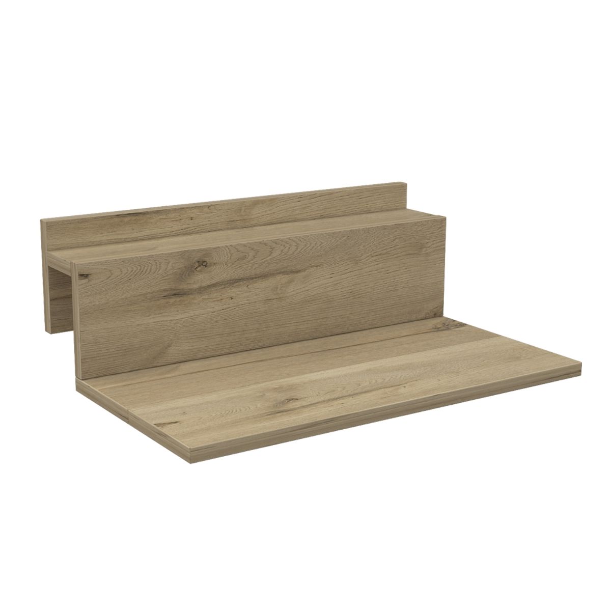 FMFURNITURE - Escritorio Flotante - Café Claro 36.3x78x55.1 cm