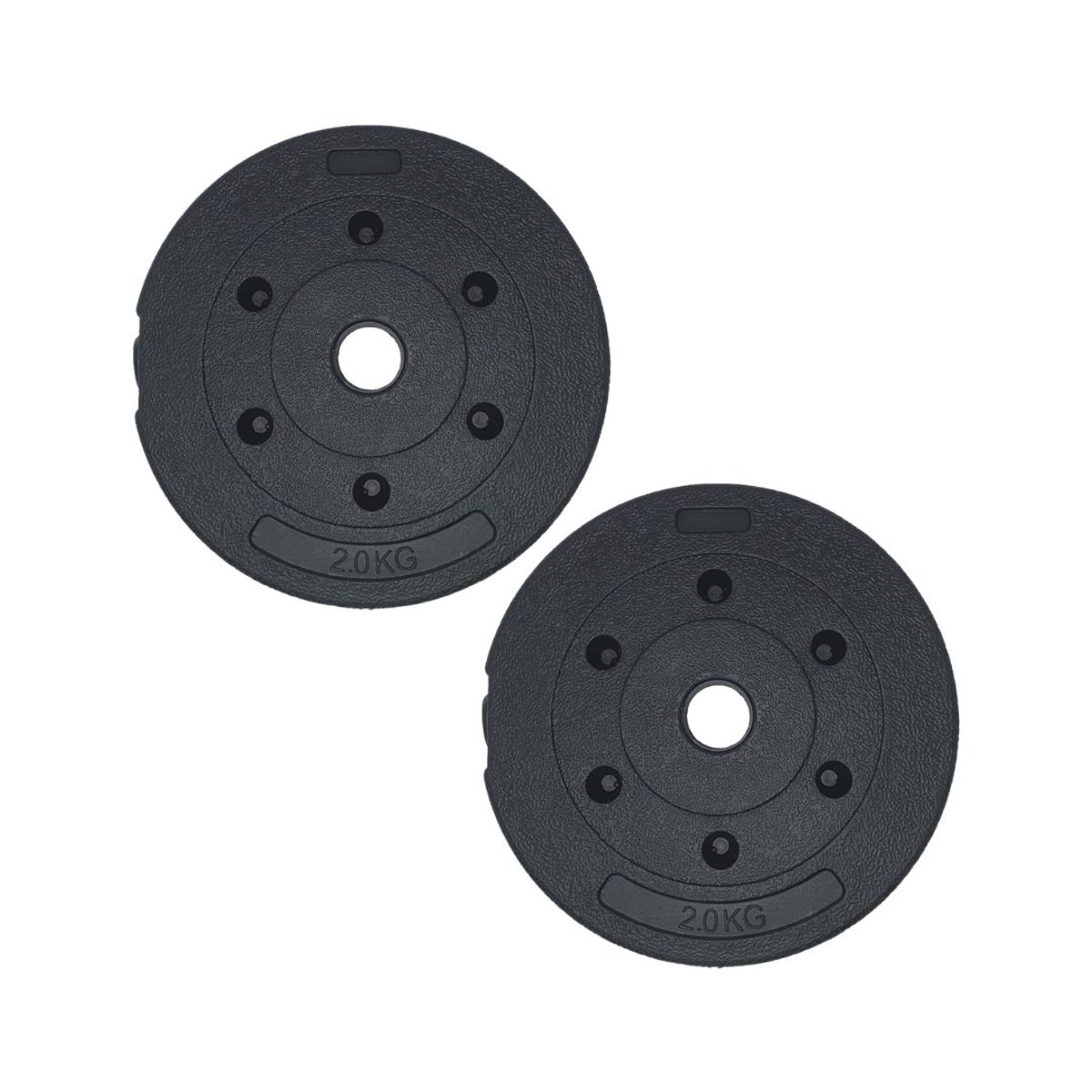 GENERICO - 2 Disco Para Barra 2 Kg pvc Preolimpico