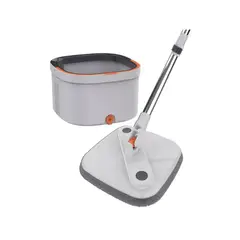 GENERICO - Trapeador Mopa 360 + Balde Giratorio Centrifugo Microfibra