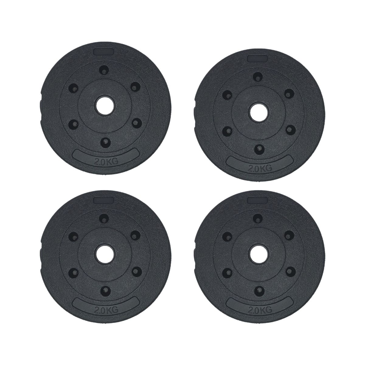 GENERICO - 4 Disco Para Barra 2 Kg pvc Preolimpico