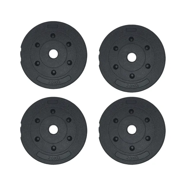 GENERICO - 4 Disco Para Barra 2 Kg pvc Preolimpico
