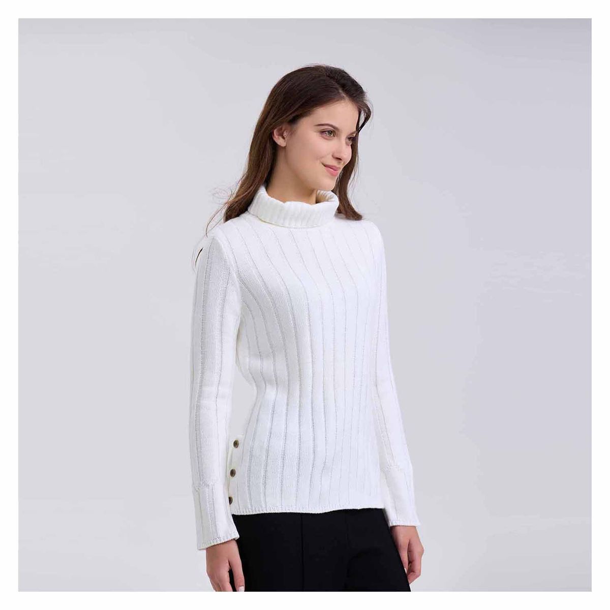 FASHION'S PARK - Sweater Mujer Botones Crudo Fashion's Park