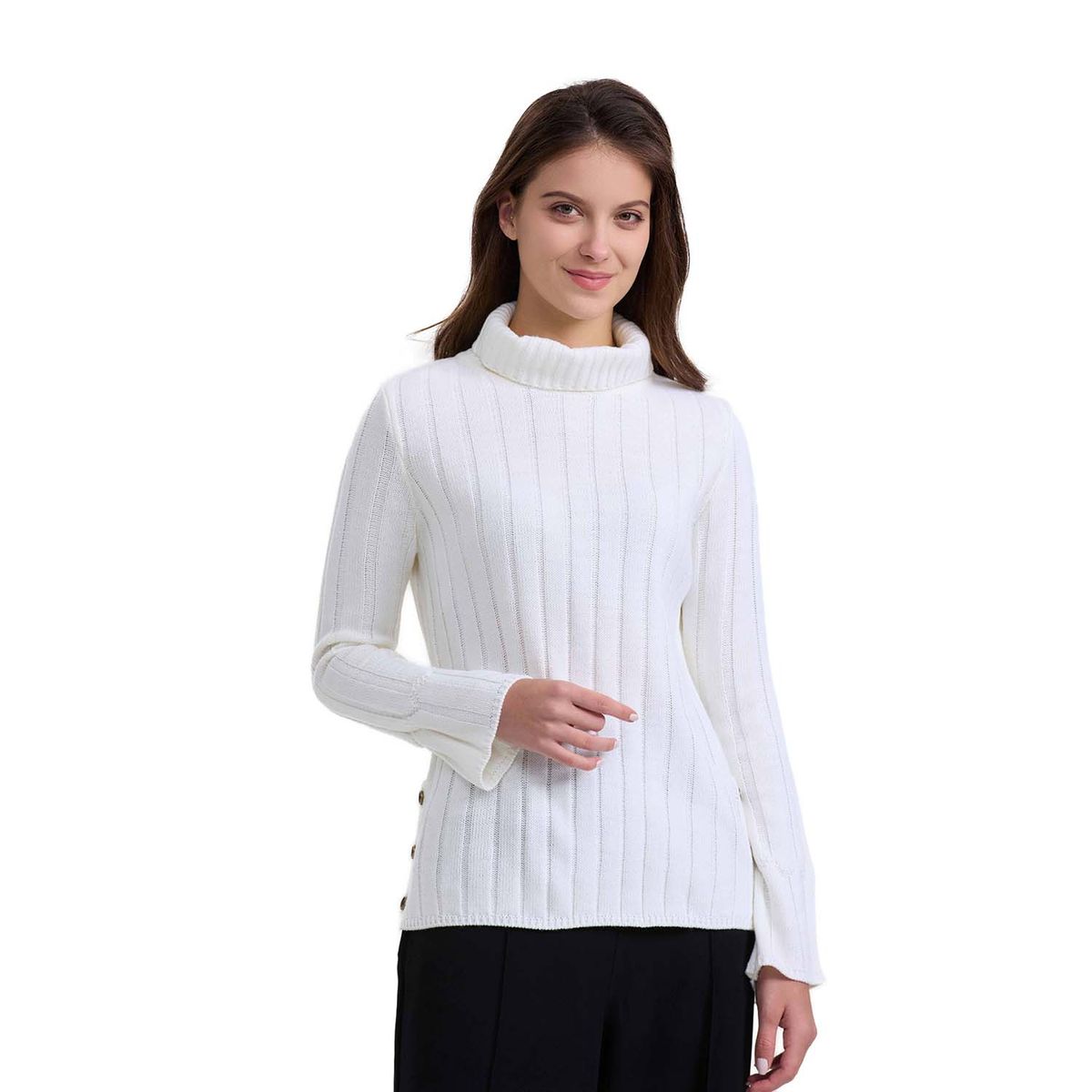FASHION'S PARK - Sweater Mujer Botones Crudo Fashion's Park