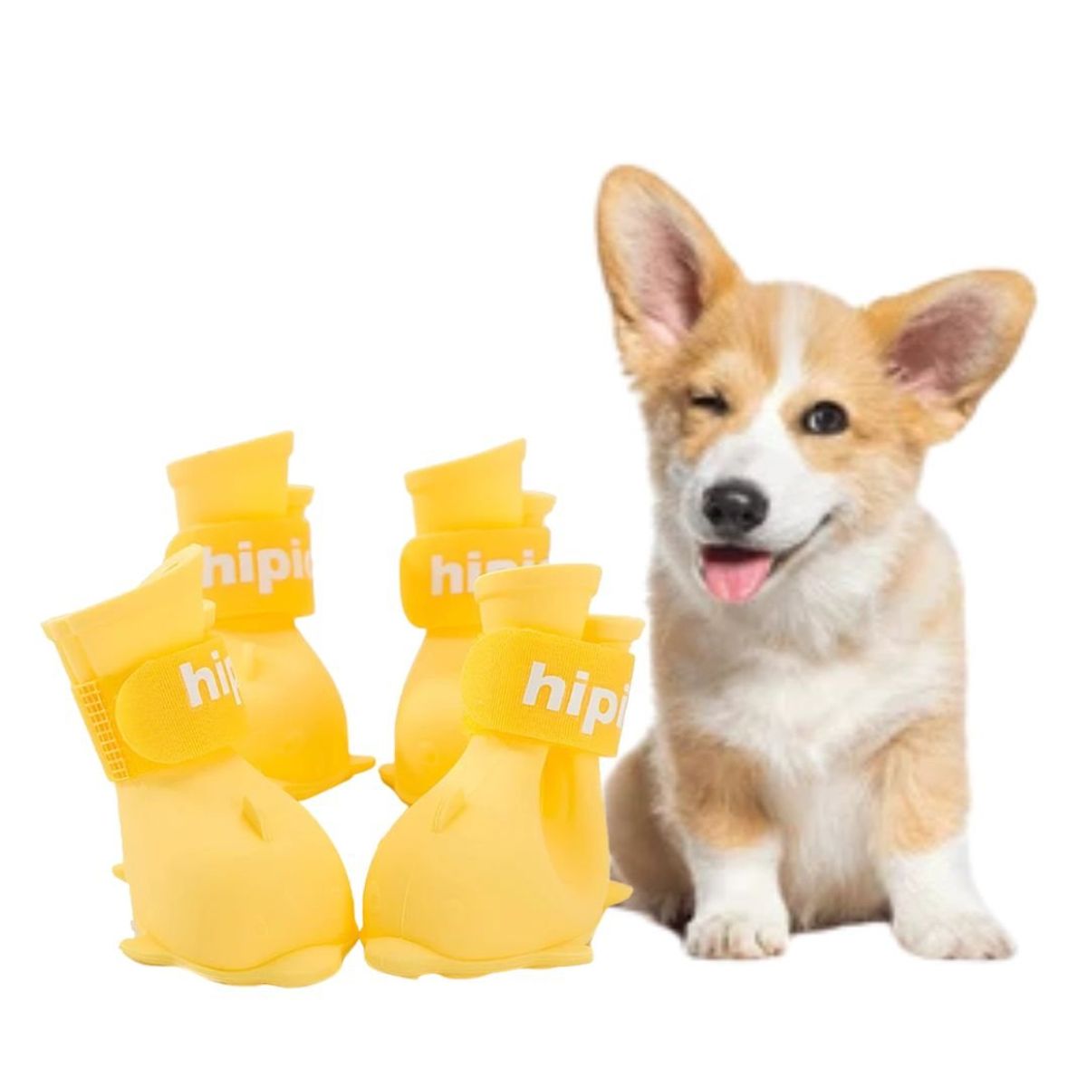 CRUSEC - Zapatos Para Perros De Material Impermeable De Silicona M