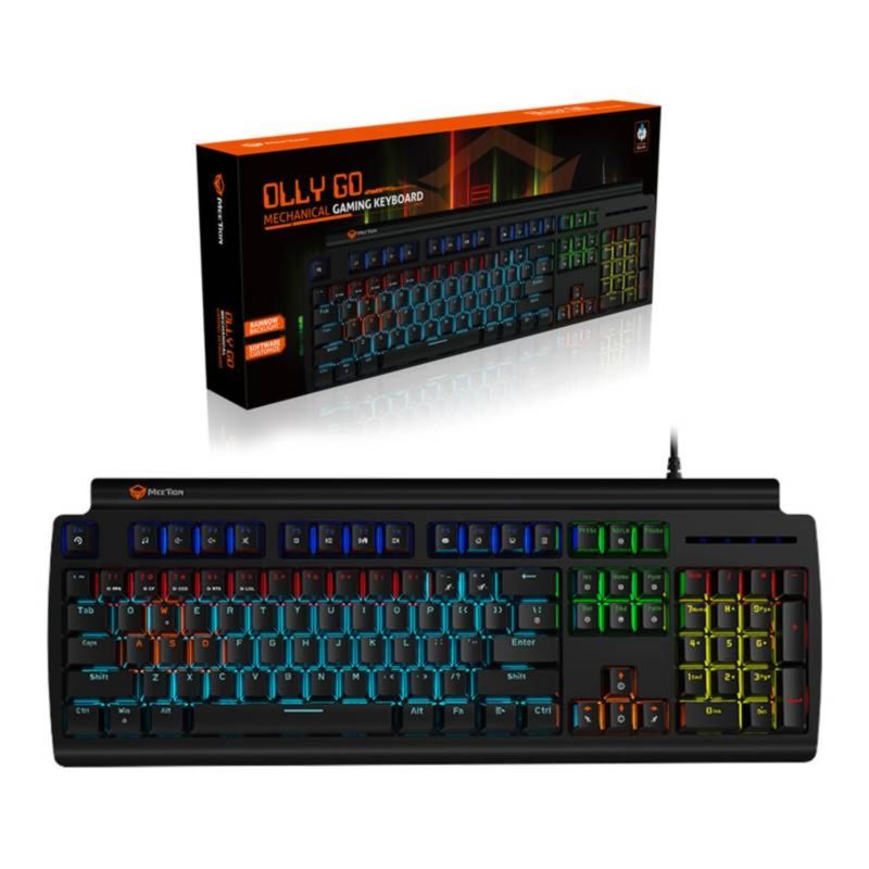 MEETION - Teclado Gamer Mecánico Meetion Mt-mk600mx Black Olly Go Blue