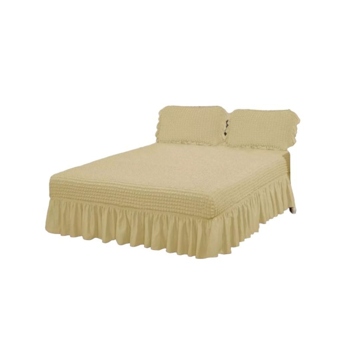 GENERICO - Faldón Turco Cubrecama Plaza Y Media Sin Funda Almohada