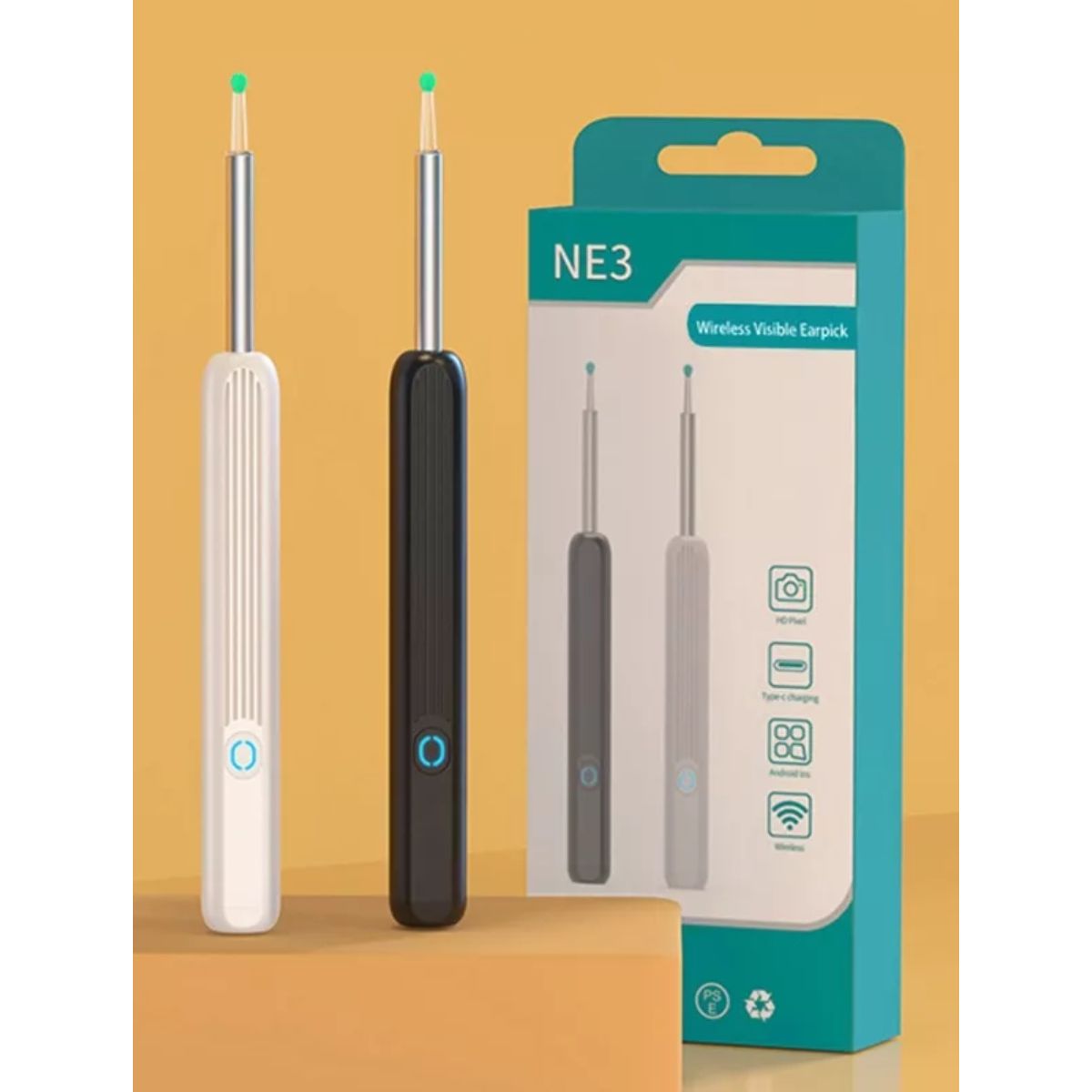 OEM - Limpiador De Oídos NE3 Herramienta Alta Precisión Cámara Luz LED