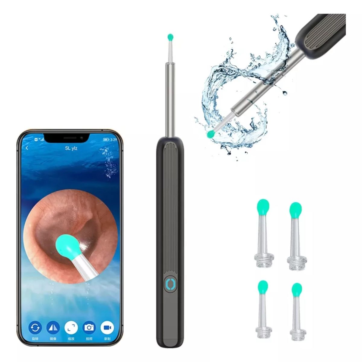 OEM - Limpiador De Oídos NE3 Herramienta Alta Precisión Cámara Luz LED