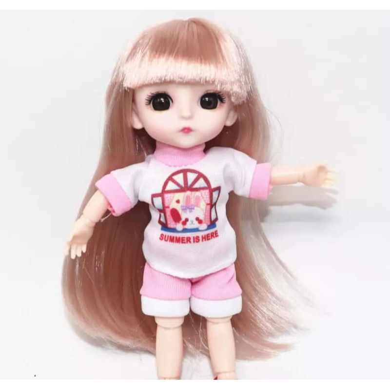 GENERICO - Mini muñeca linda 16cm de coleccion de miniaturas para niños