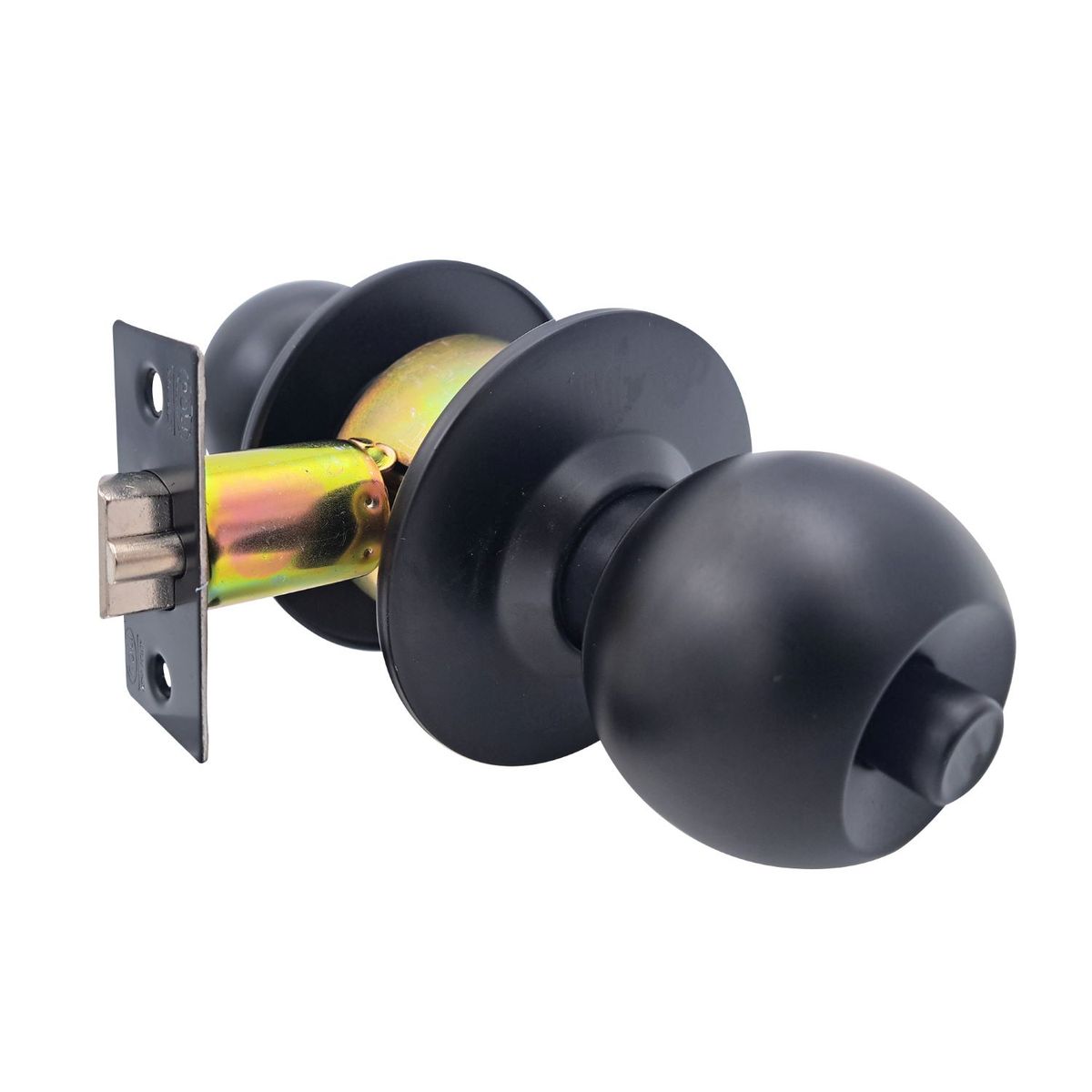 POLI - Cerradura Cilíndrica POLI Sfera Oficina/Dormitorio Negro