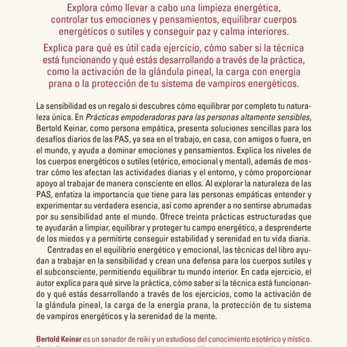 EDICIONES OBELISCO - Prácticas Empoderadoras Para Las Pers. Alt. Sensibles