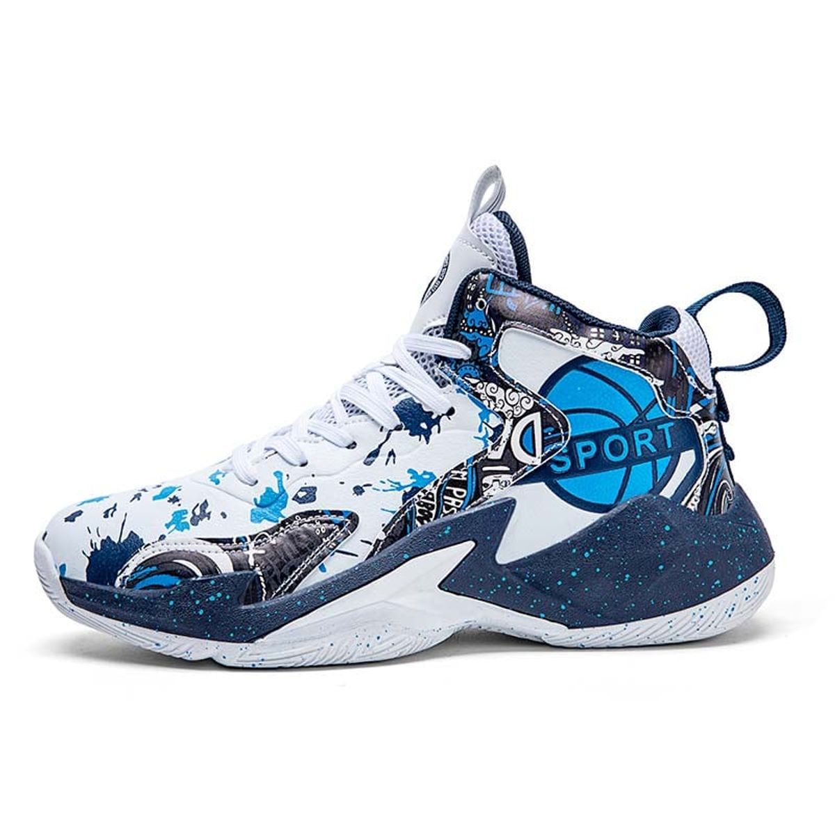 SHANDIAN - Zapatilla de Básquetbol Hombre Azul