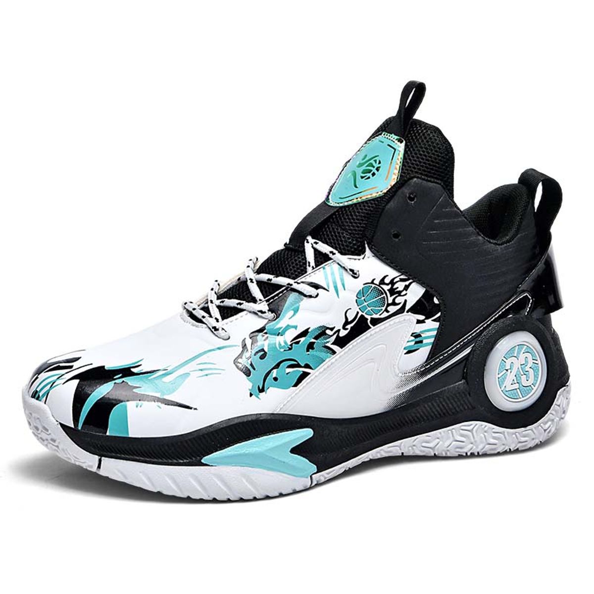 SHANDIAN - Zapatilla de Básquetbol Hombre Negro