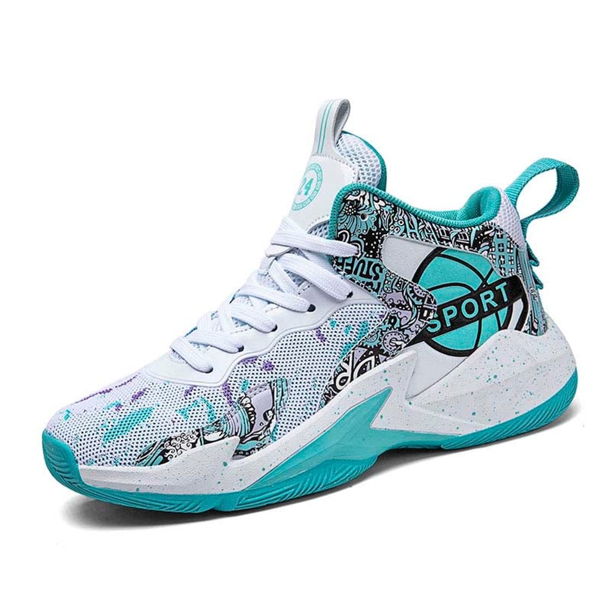SHANDIAN - Zapatos Básquetbol Hombre Verde