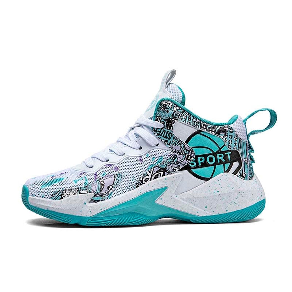 SHANDIAN - Zapatos Básquetbol Hombre Verde