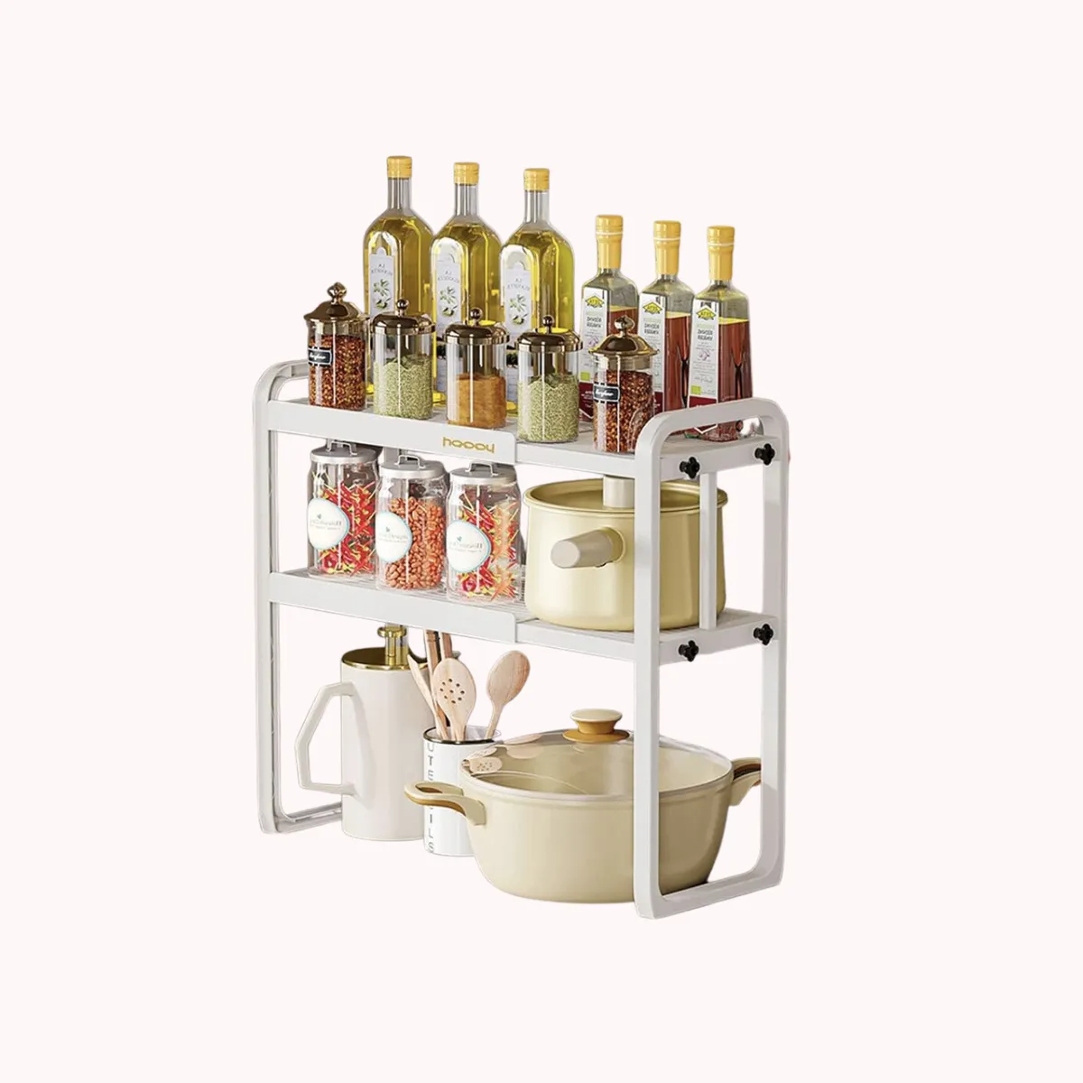 SANTU HOME & DECO - Estante Organizador Extensible Para Cocina 2 Niveles