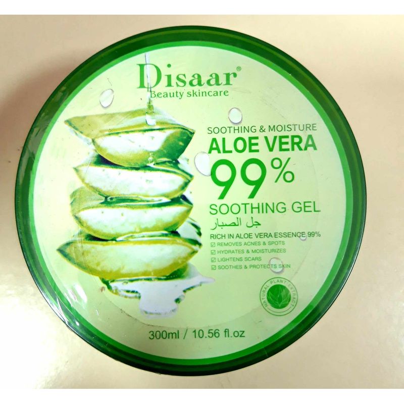 GENERICO - Gel de  aloe vera 99% 300g para  cara y cuerpo.