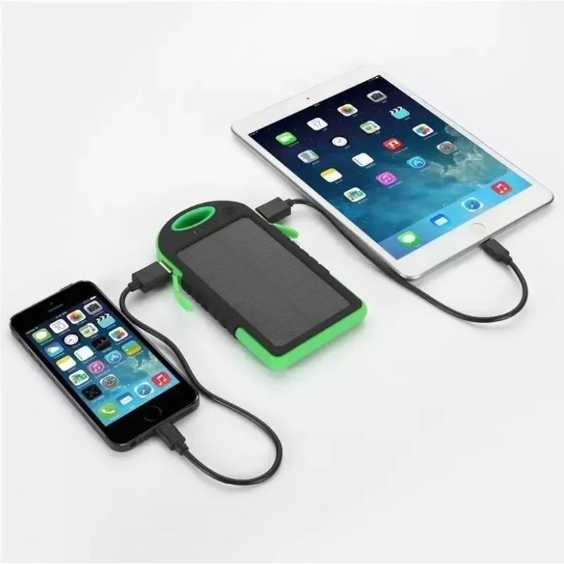 GENERICO - Cargador Solar Portátil Impermeable 10400 Mah Colores Con Luz