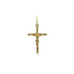 ELLA JOYAS - Colgante Cruz con Cristo Oro Amarillo 18k
