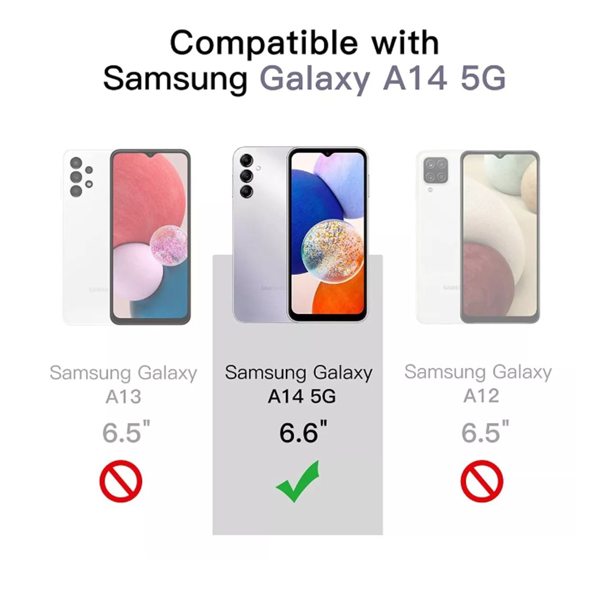 GENERICO - Carcasa Silicona Para Samsung A14 4G5G Lila+ Lamina Completa