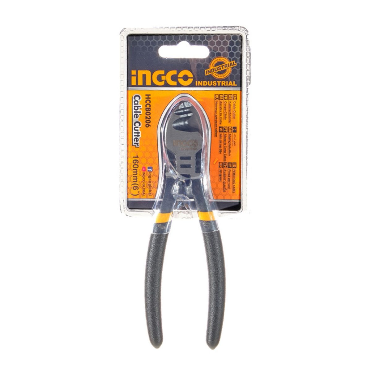 INGCO - Alicate Corta Cables Industrial 160 Mm 6 Pulgadas Ingco
