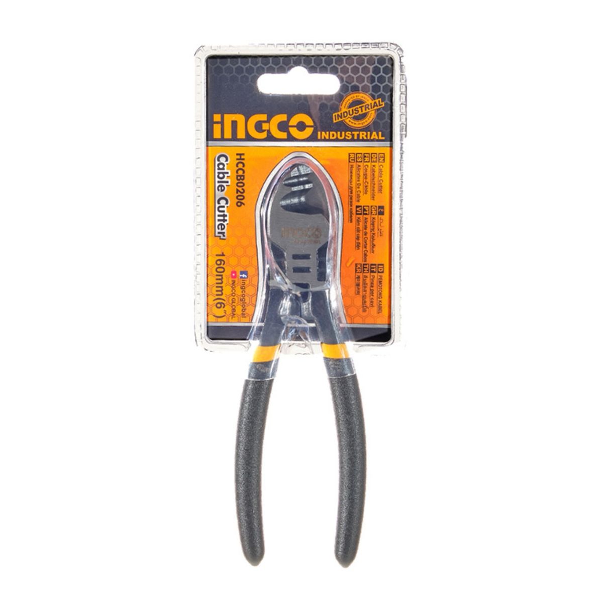 INGCO - Alicate Corta Cables Industrial 160 Mm 6 Pulgadas Ingco