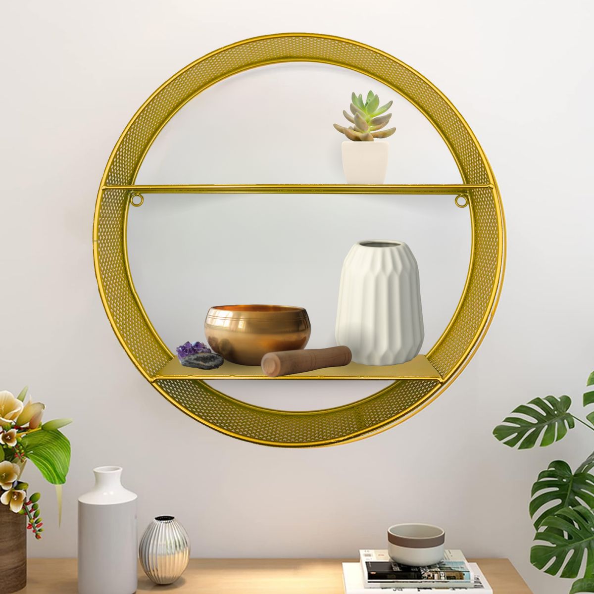 SANTU HOME & DECO - Estante Repisa Circular De 40 cm