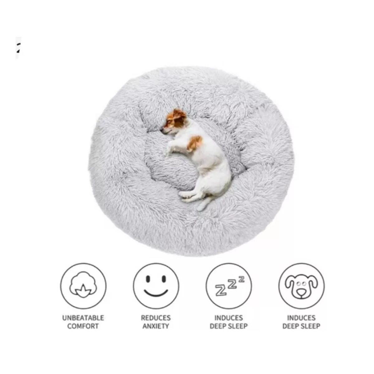 GENERICO - Cama Almohadón Antiestrés Mascotas Gatos Perros De 80cm