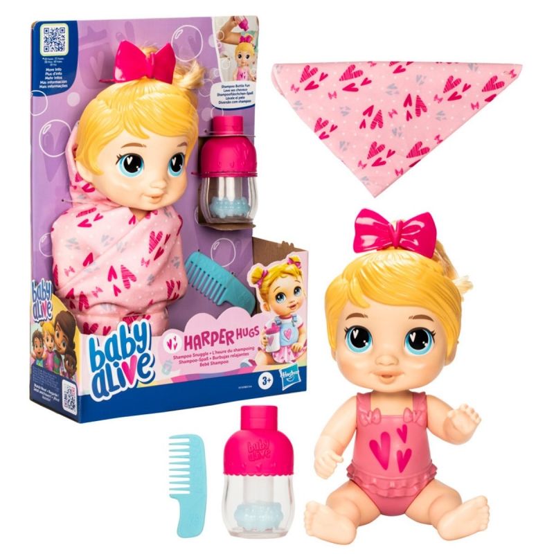 HASBRO - HASBRO F9119 BABY ALIVE BURBUJAS RELAJANTES HARPER HUGS