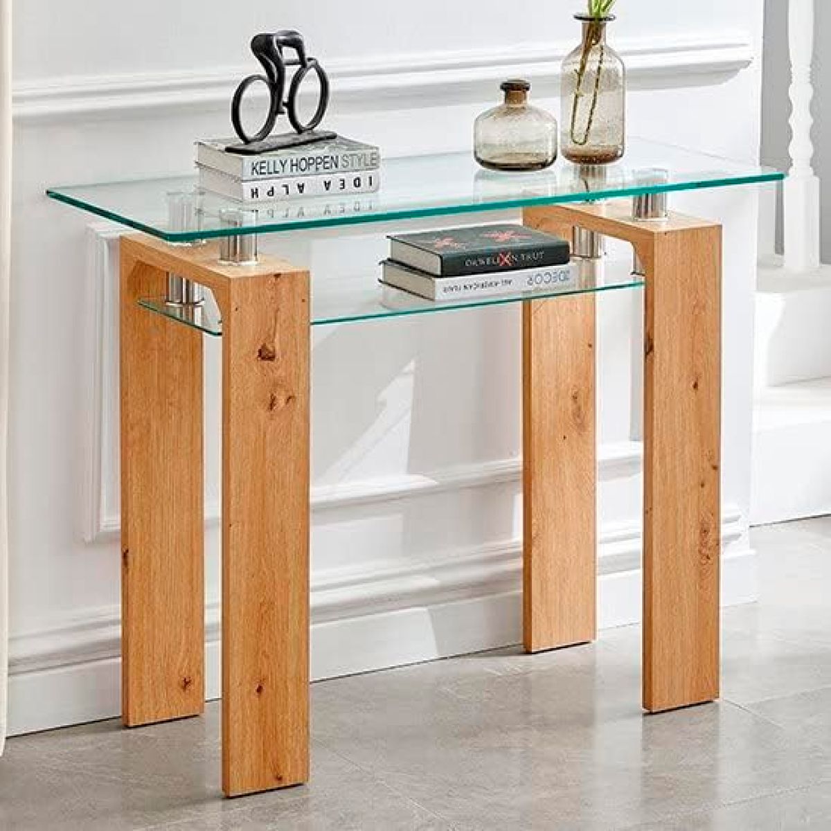 Mesa de Arrimo Rectangular de Vidrio, marca CORI CORI - Foto Principal