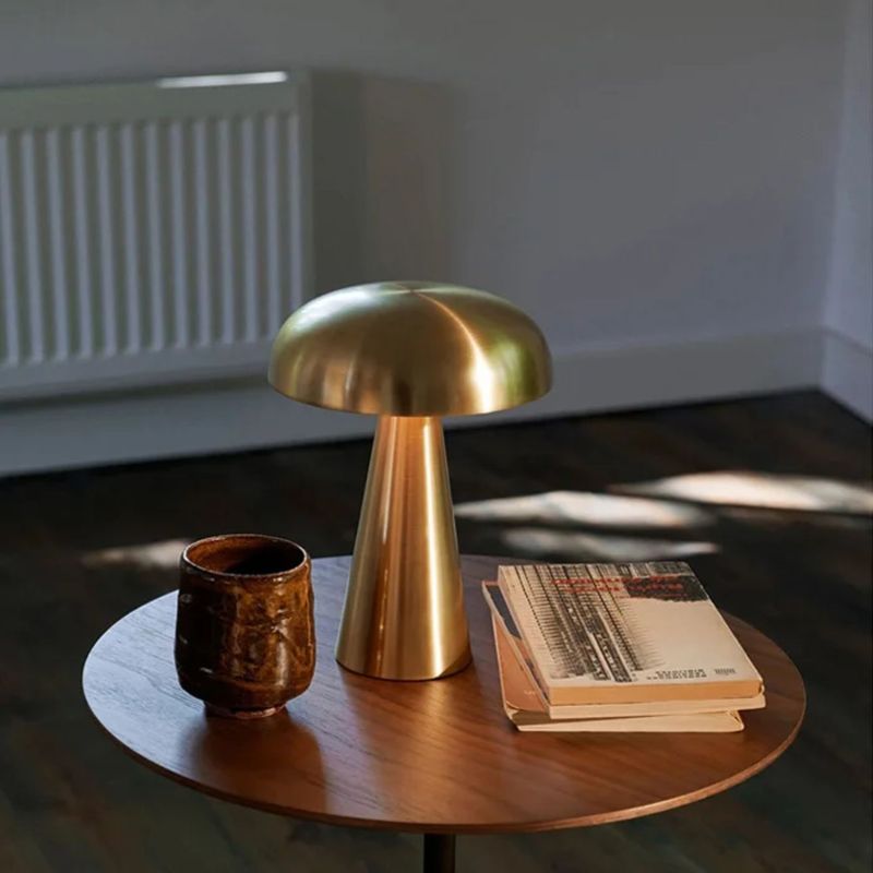 SANTU HOME & DECO - Lampara Led de Mesa Recargable Dorado