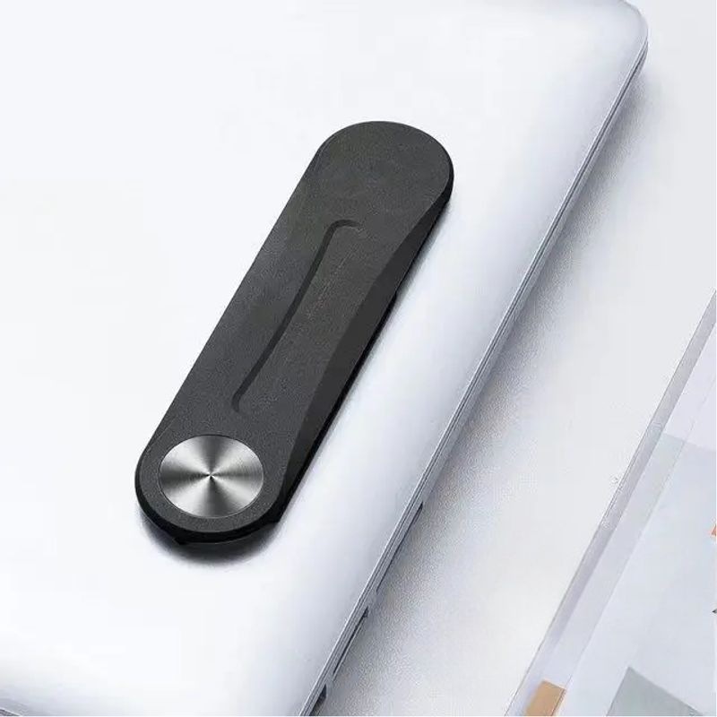 GENERICO - Soporte Magnetico para Telefono en Notebook Macbook PC Negro