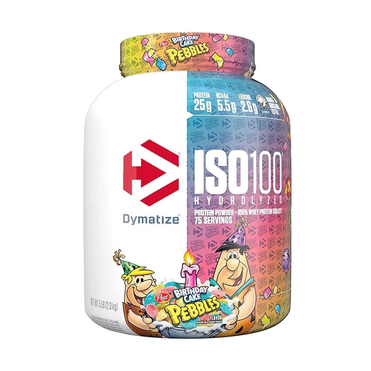 DYMATIZE - Proteína ISO 100 Dymatize 5 Lb Birthday Cake Pebbles